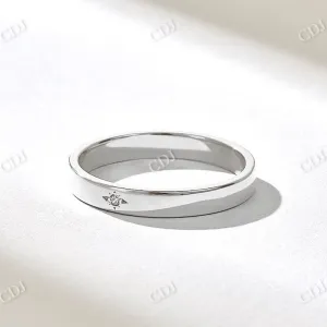 0.01CTW  Minimalist Natural Diamond Wedding Band