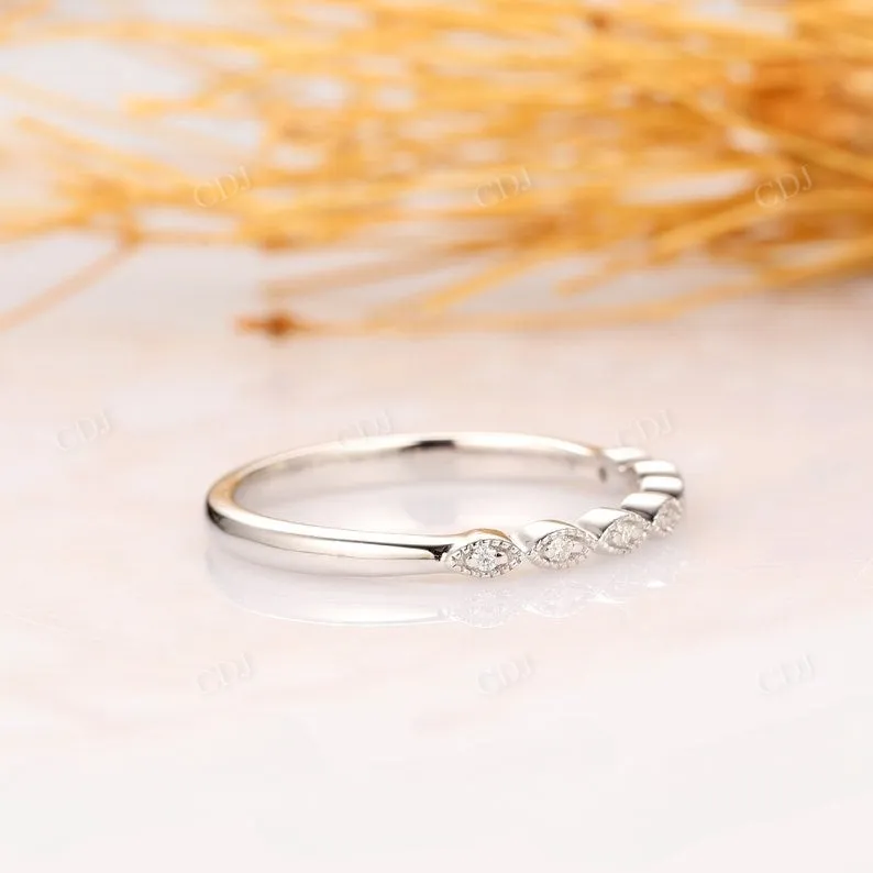 0.05CTW Round Cut Natural Diamond Wedding Band