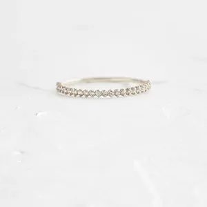 0.13CTW Natural Diamond Minimalist Wedding Band