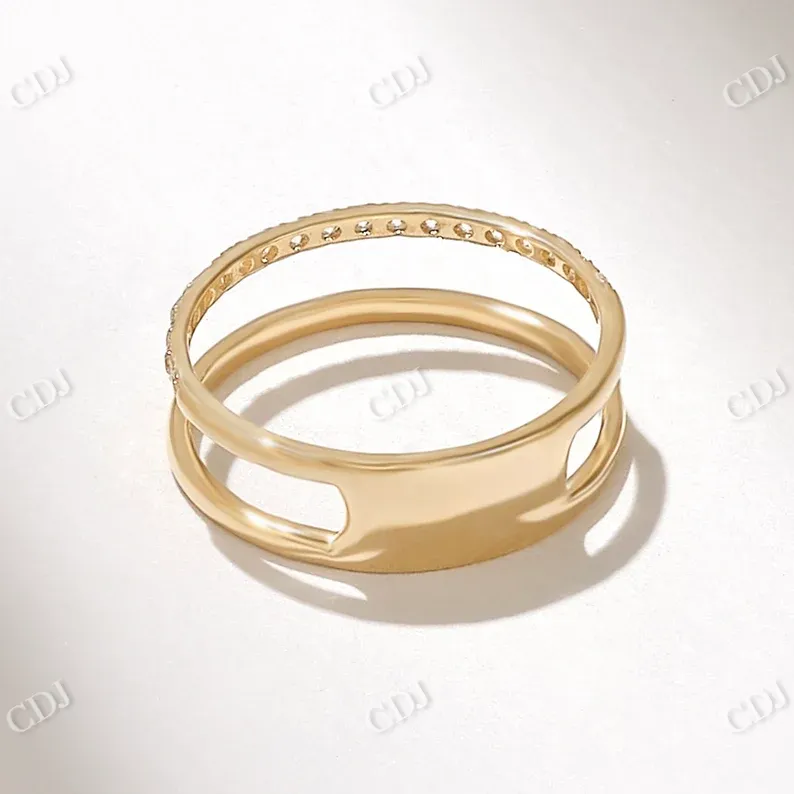 0.16CTW Round Lab Grown Diamond Enhance Wedding Band