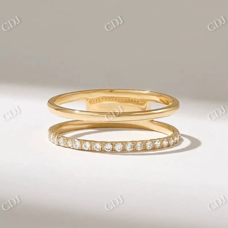 0.16CTW Round Lab Grown Diamond Enhance Wedding Band