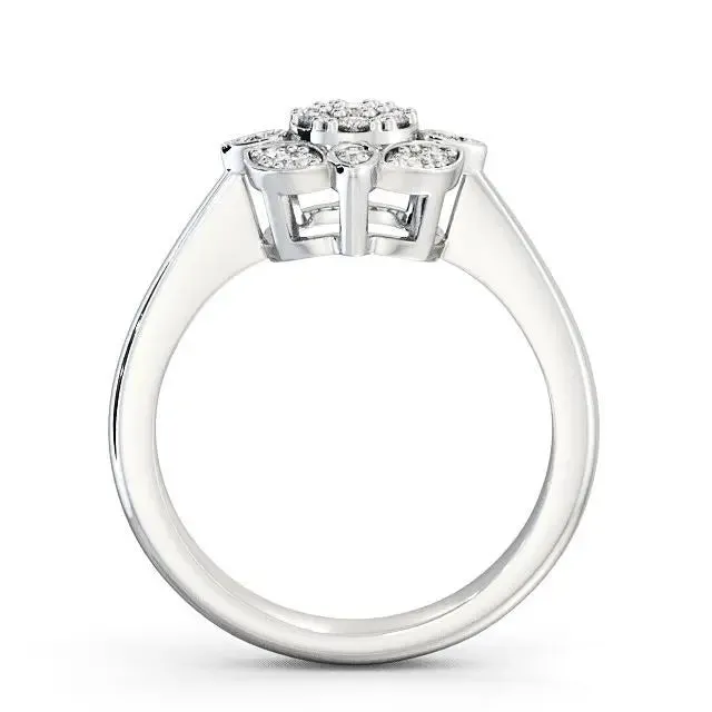 0.20CTW Cluster Round Lab Grown Diamond Ring