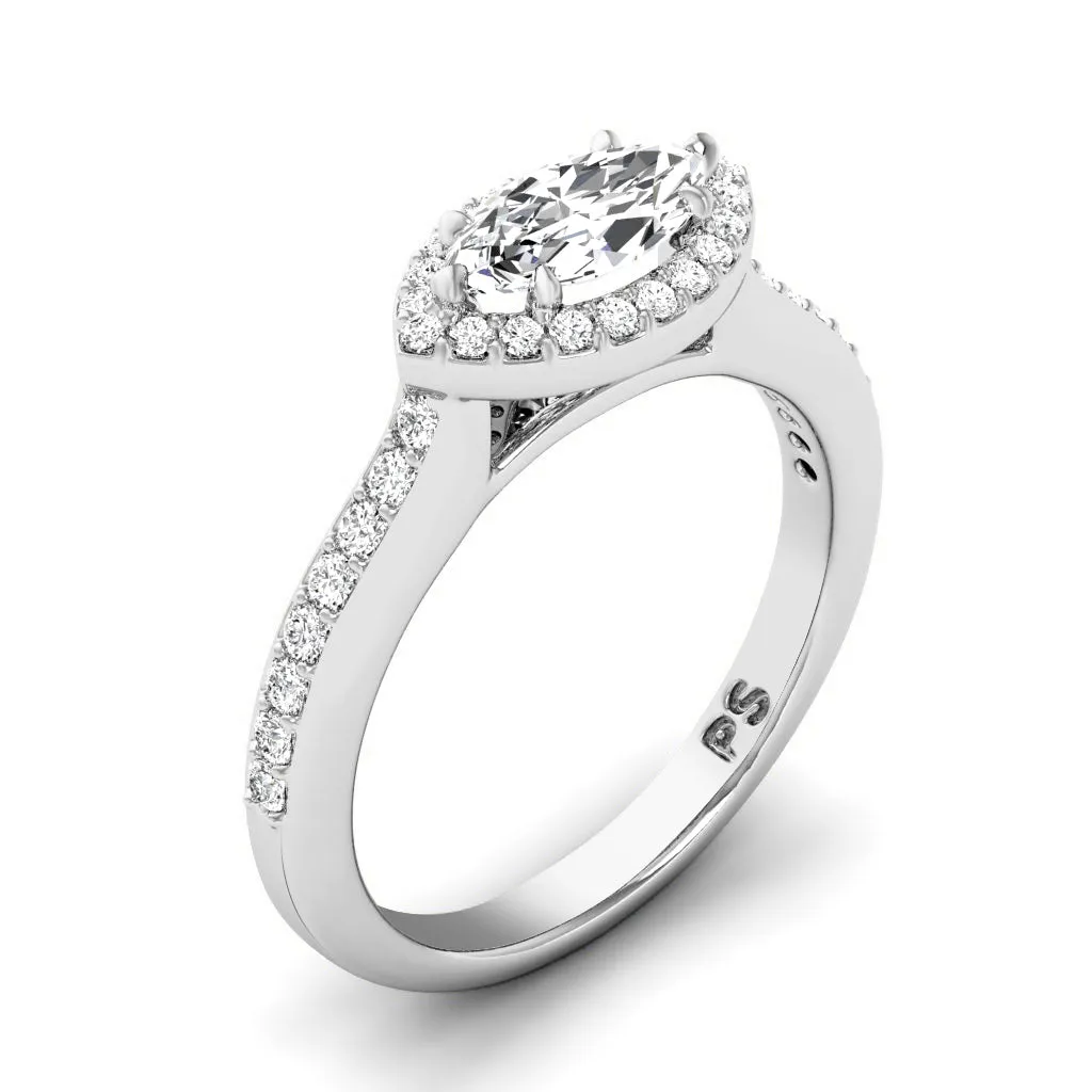 0.80-3.30 CT Round & Marquise Cut Lab Grown Diamonds - Engagement Ring