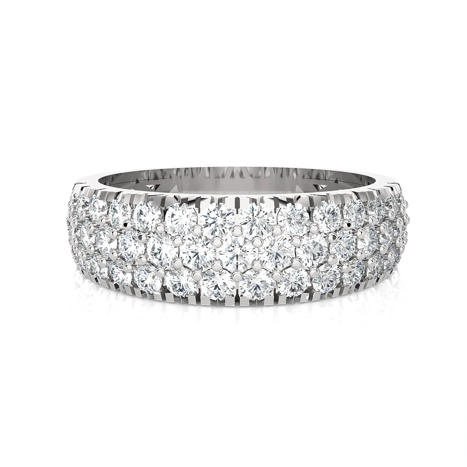 1 1/4 ctw Round Lab Grown Diamond Anniversary Ring