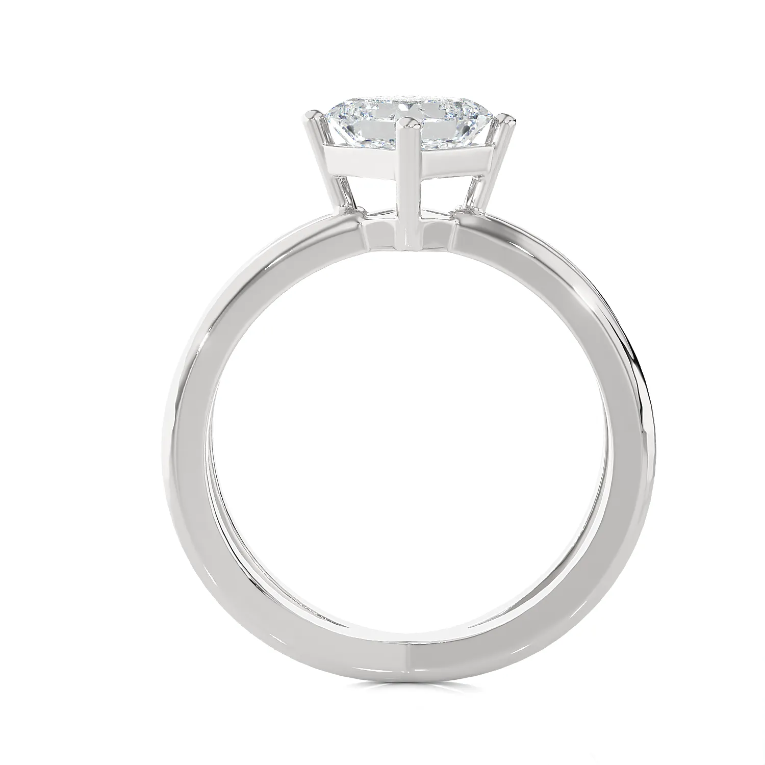 1 1/4 ctw Round Lab Grown Diamond Solitaire Engagement Ring