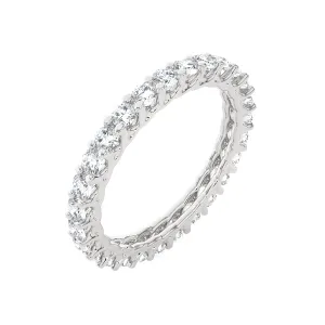 1 7/8 ctw Round Lab Grown Diamond U-Prong Eternity Band