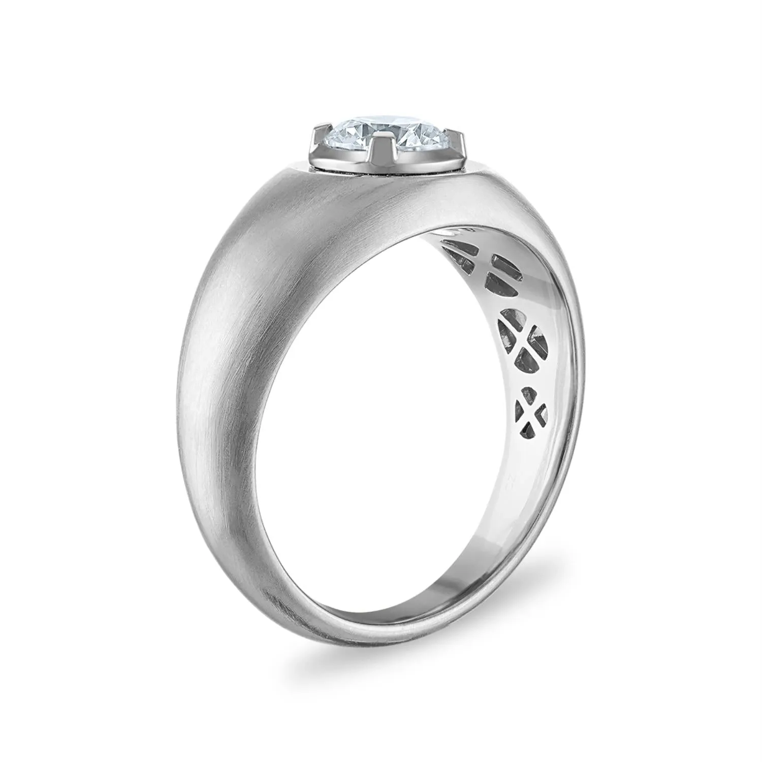 1 CTW Lab Grown Diamond Solitaire Ring in 10KT White Gold