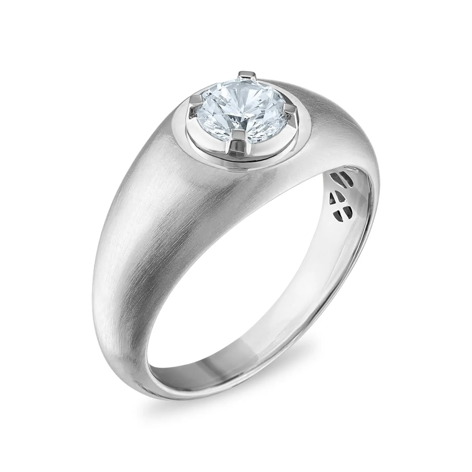 1 CTW Lab Grown Diamond Solitaire Ring in 10KT White Gold