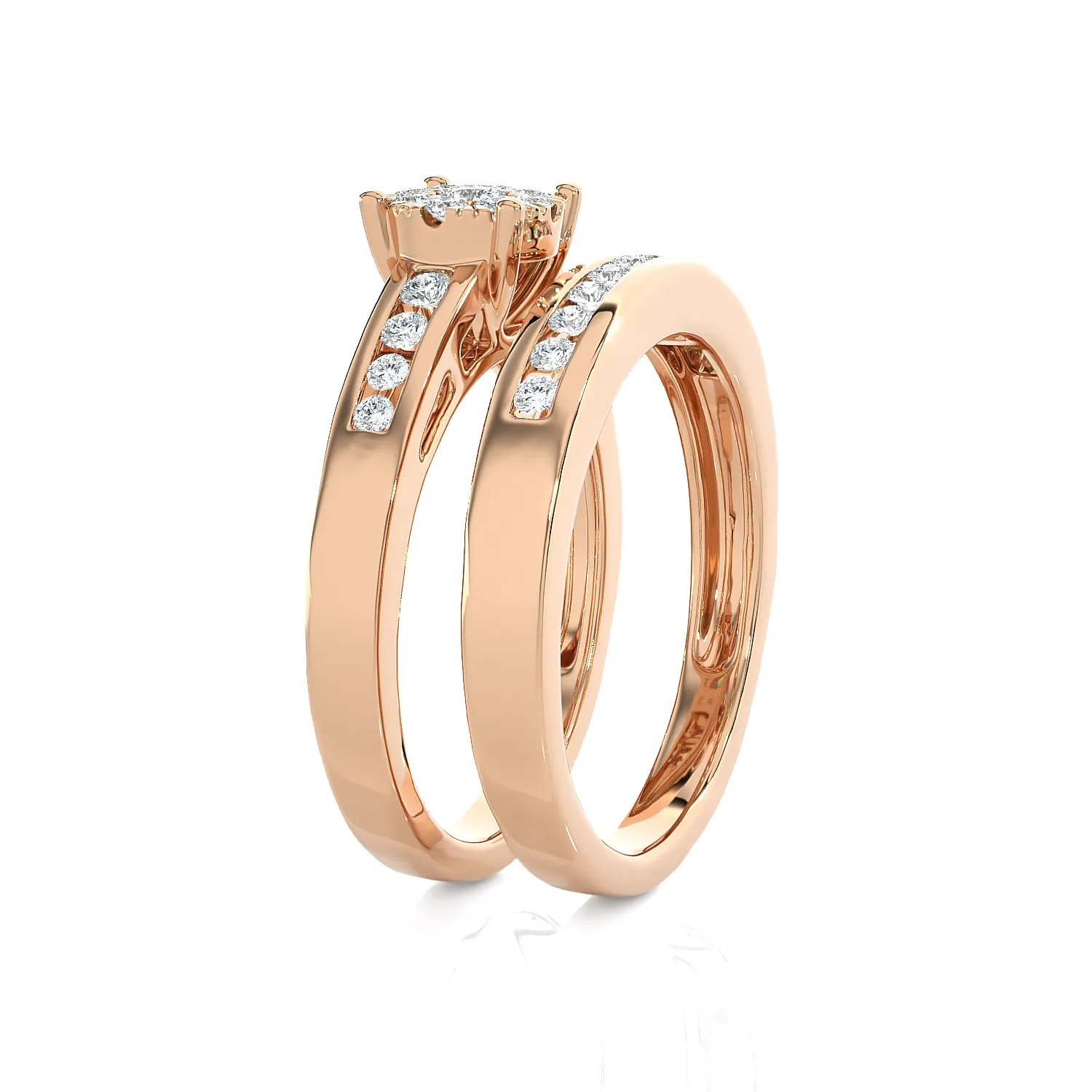 1/3 ctw Round Lab Grown Diamond Bridal Set Ring