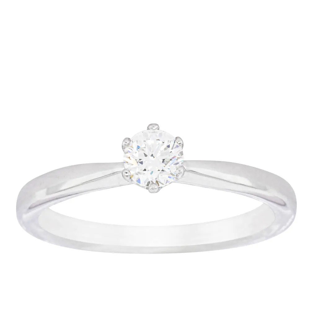 18ct White Gold .35ct Diamond Nova Ring