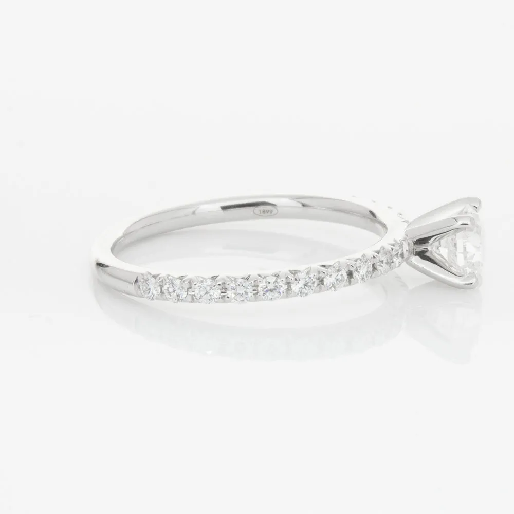 18ct White Gold .50ct Diamond Comet Ring