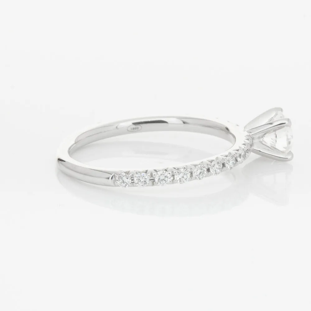 18ct White Gold .50ct Diamond Comet Ring