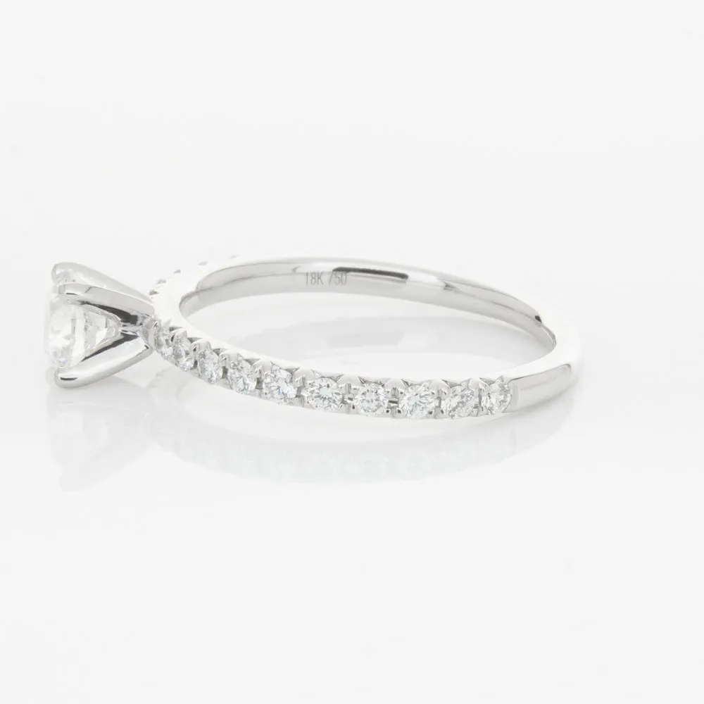 18ct White Gold .50ct Diamond Comet Ring