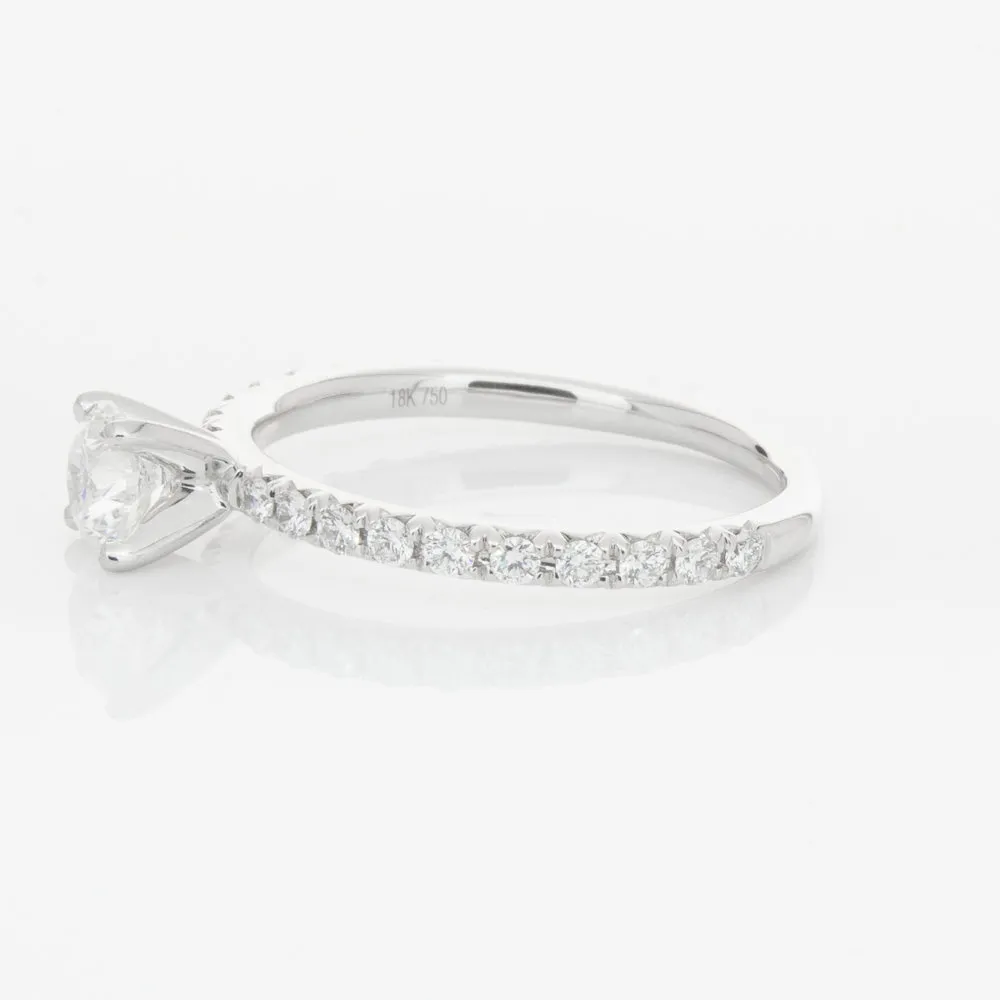 18ct White Gold .50ct Diamond Comet Ring