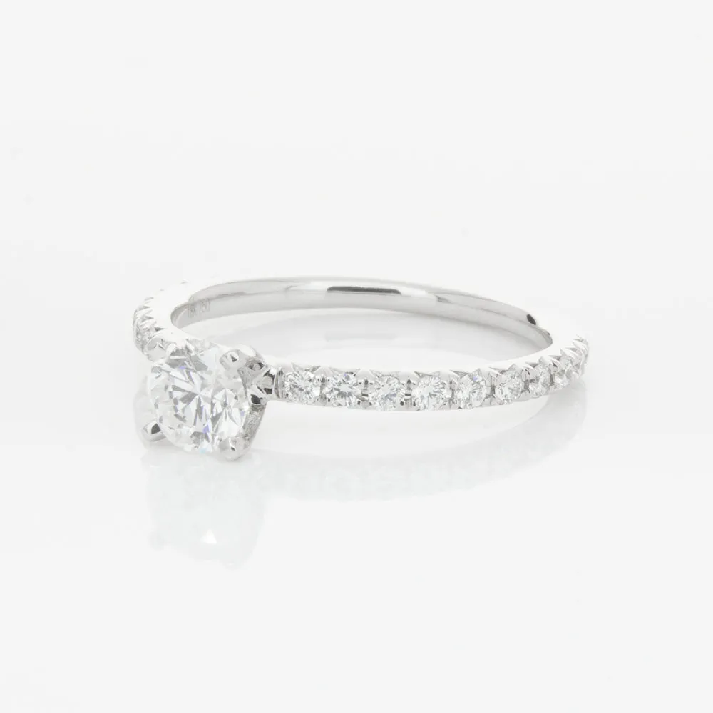 18ct White Gold .50ct Diamond Comet Ring