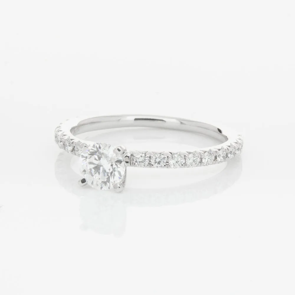 18ct White Gold .50ct Diamond Comet Ring