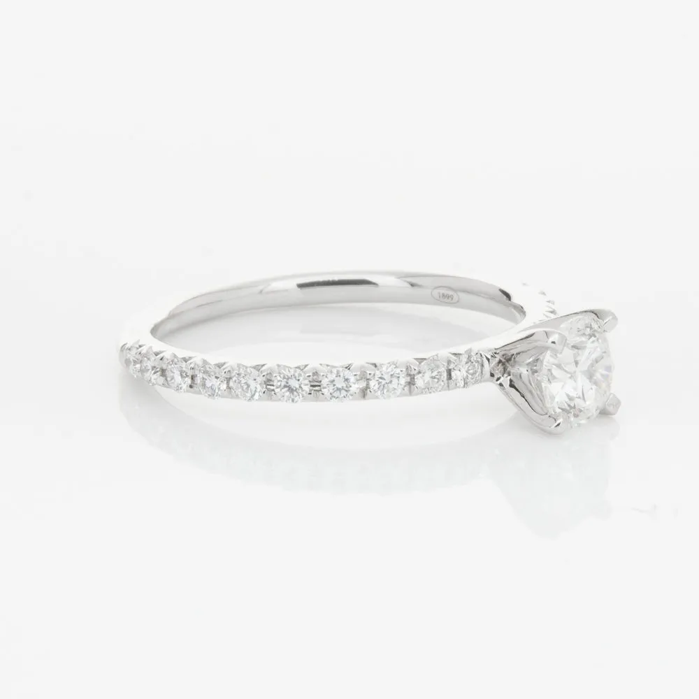 18ct White Gold .50ct Diamond Comet Ring