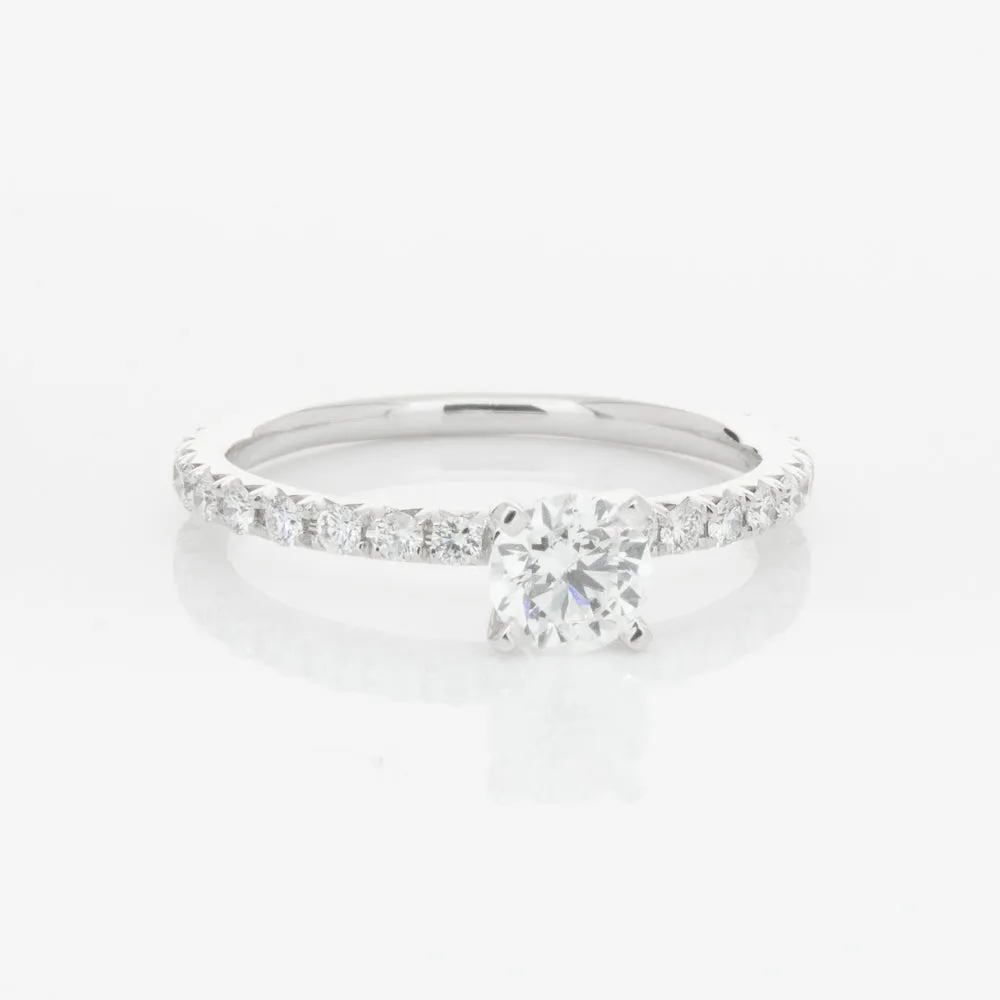 18ct White Gold .50ct Diamond Comet Ring