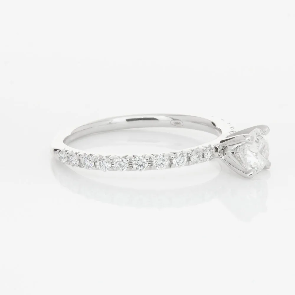 18ct White Gold .50ct Diamond Comet Ring