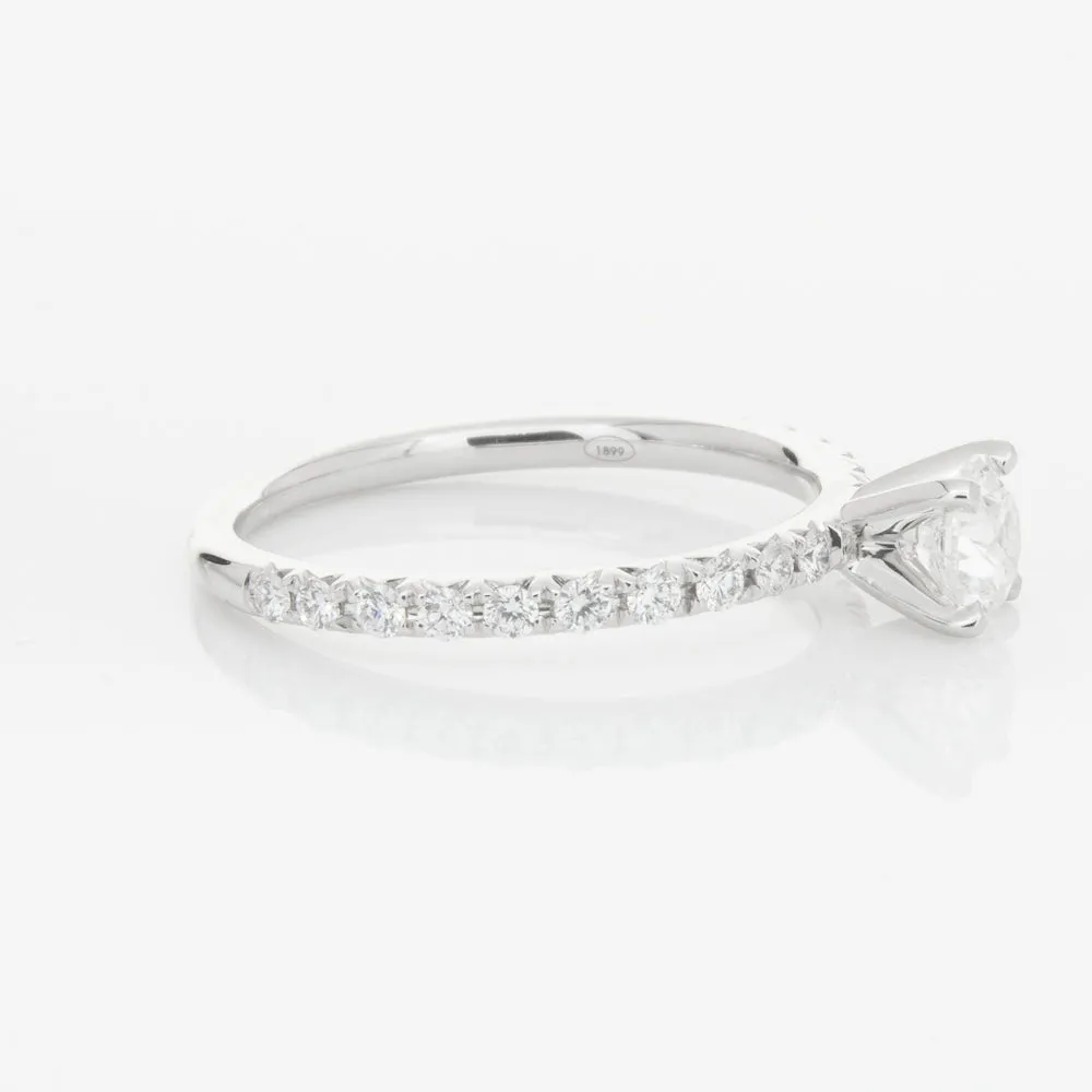 18ct White Gold .50ct Diamond Comet Ring