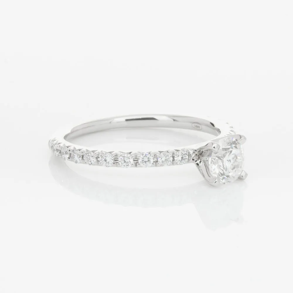 18ct White Gold .50ct Diamond Comet Ring