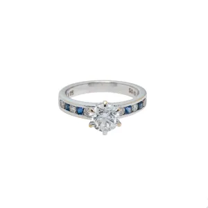 18K White Gold & 0.93ct Diamond Ring (3.3gm)