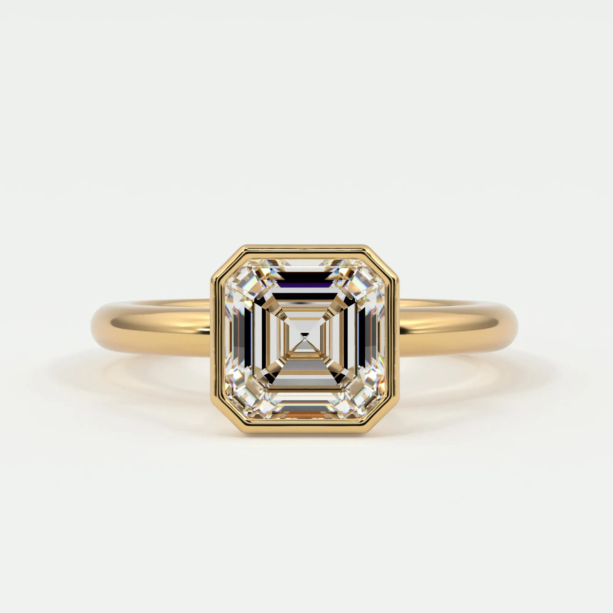 Asscher Cut Bezel Setting