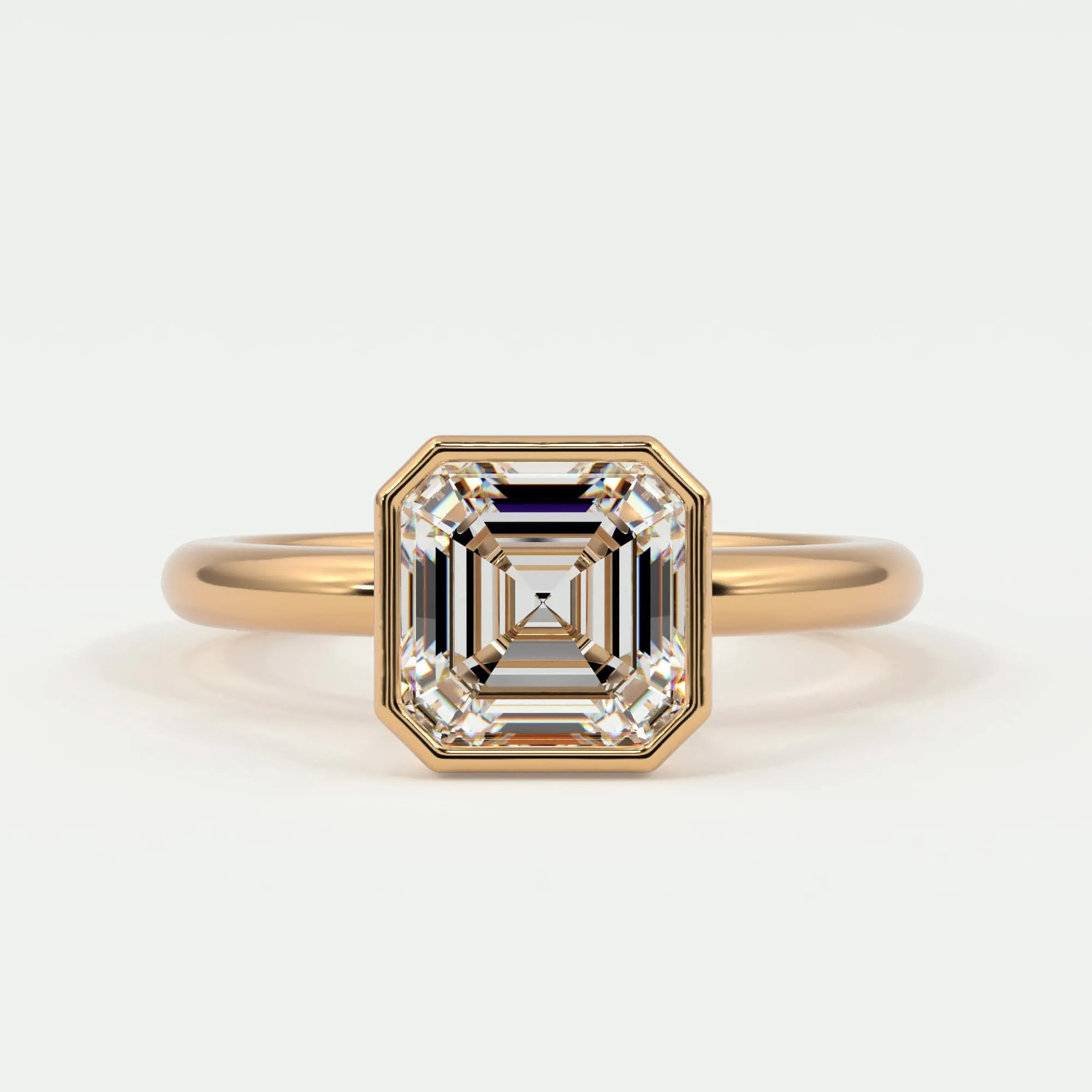 Asscher Cut Bezel Setting