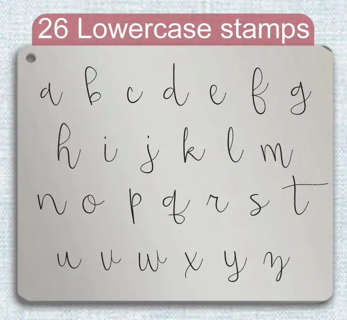 Beautiful Mess Metal Stamps, complete Alphabet.