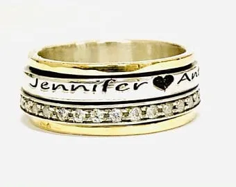 Bluenoemi Israeli Jewelry | Personalized Jewelry Gifts Spinner Ring · Inspiration Ring · Personalize the ring