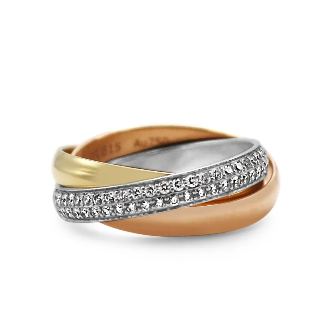 Cartier 18ct Diamond Trinity Ring