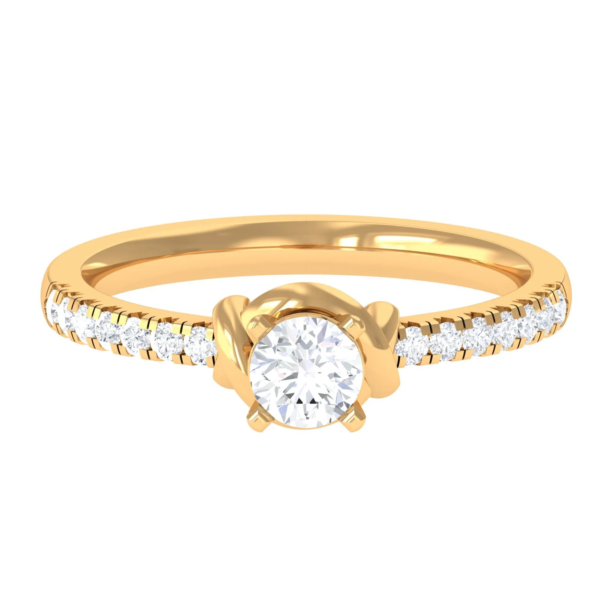 Classic Diamond Solitaire Promise Ring in Prong Setting