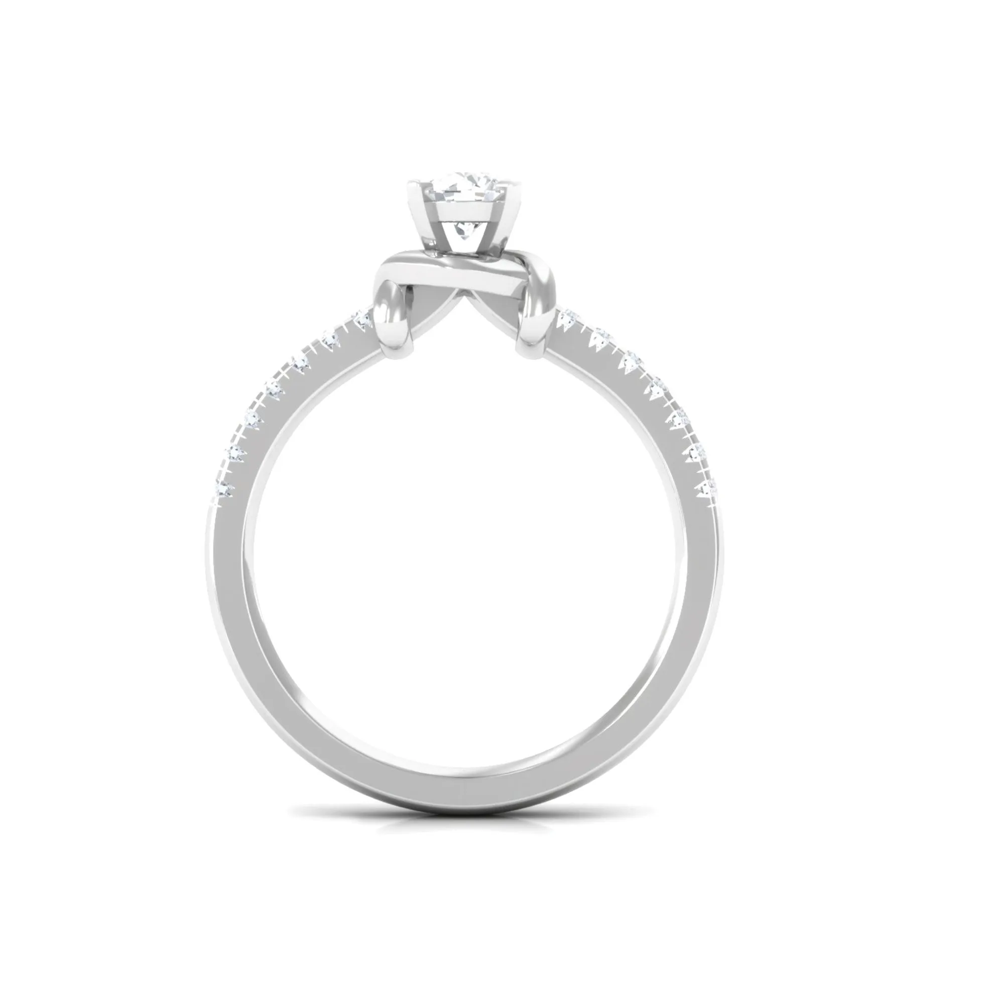 Classic Diamond Solitaire Promise Ring in Prong Setting