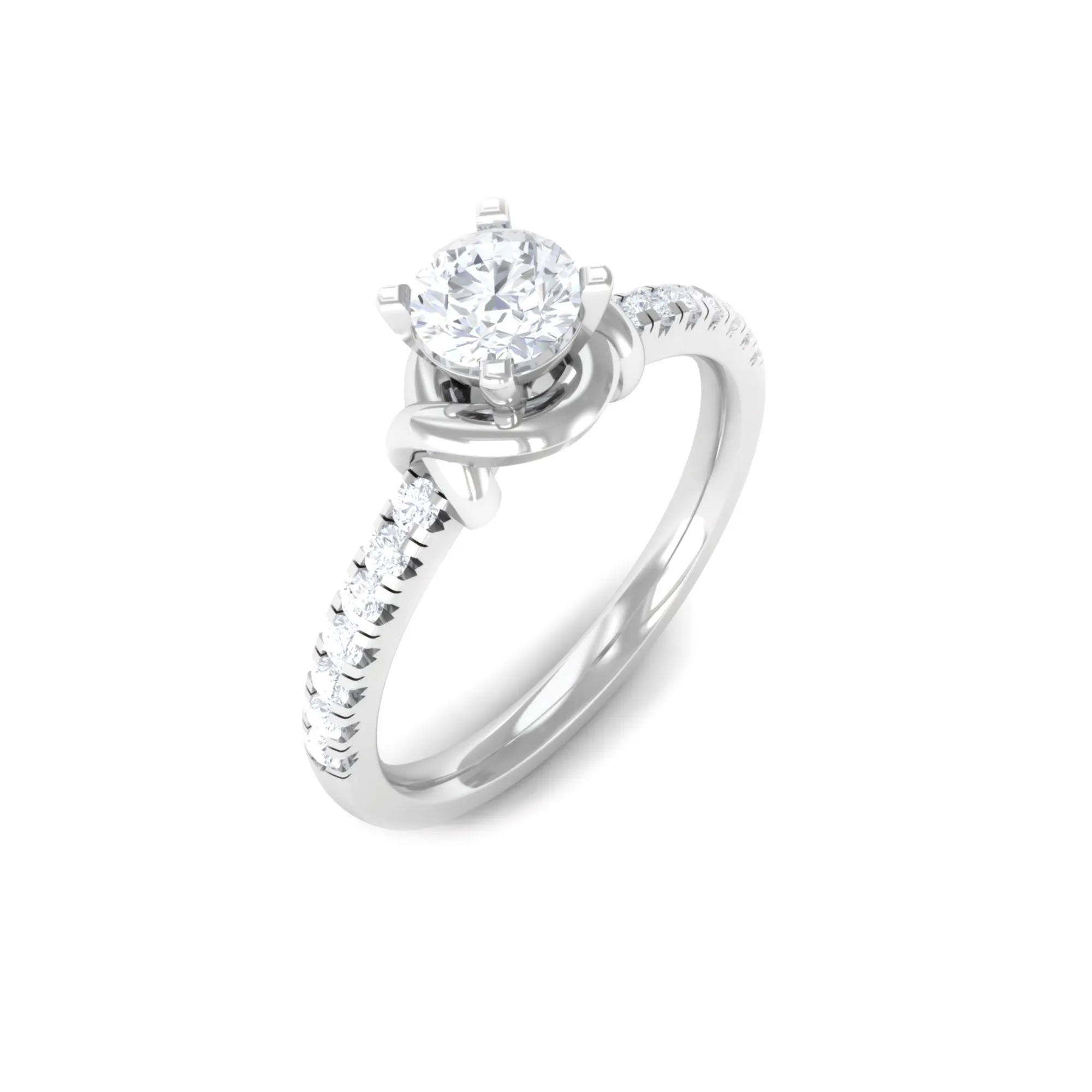 Classic Diamond Solitaire Promise Ring in Prong Setting