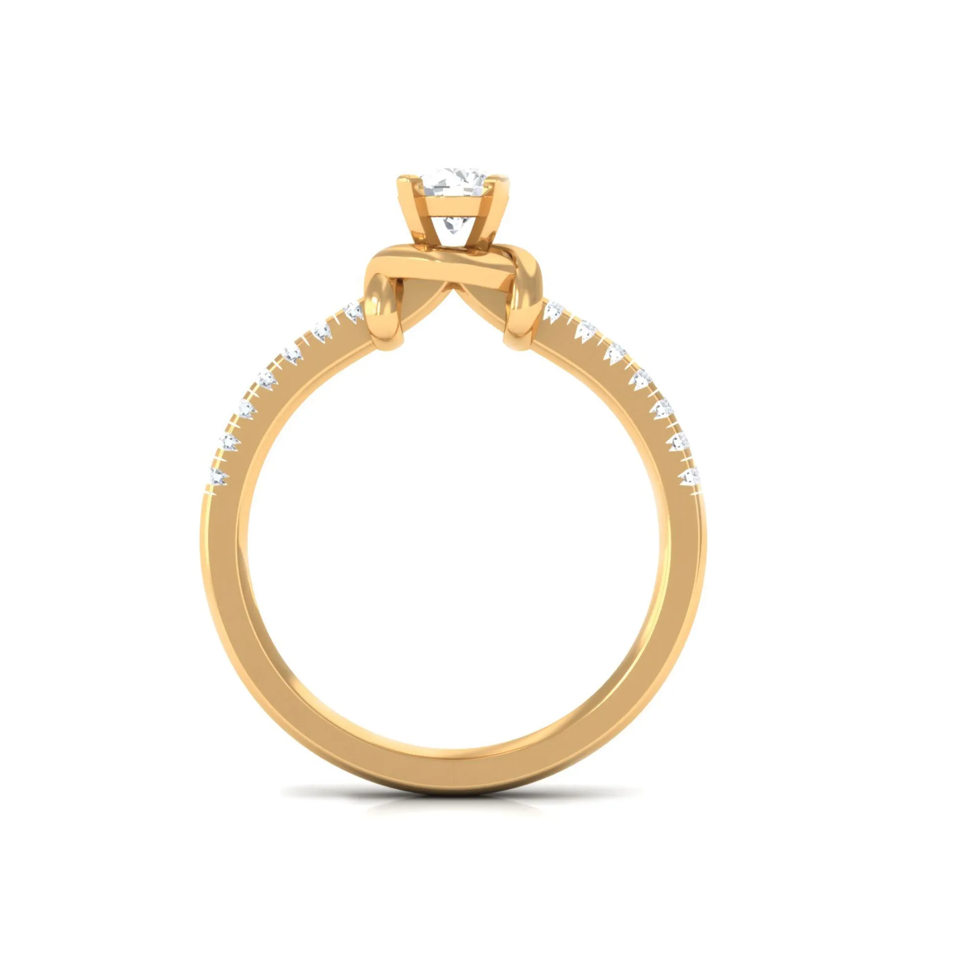 Classic Diamond Solitaire Promise Ring in Prong Setting