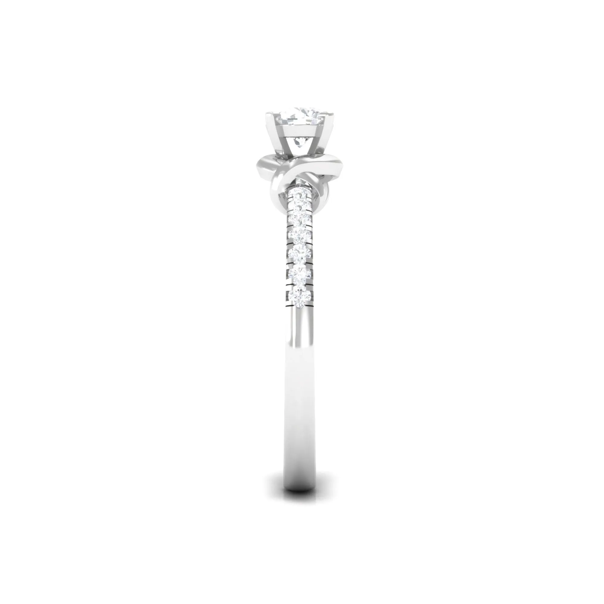 Classic Diamond Solitaire Promise Ring in Prong Setting