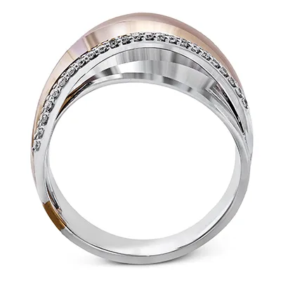 Clio Fashion Ring In 18k Gold With Diamonds