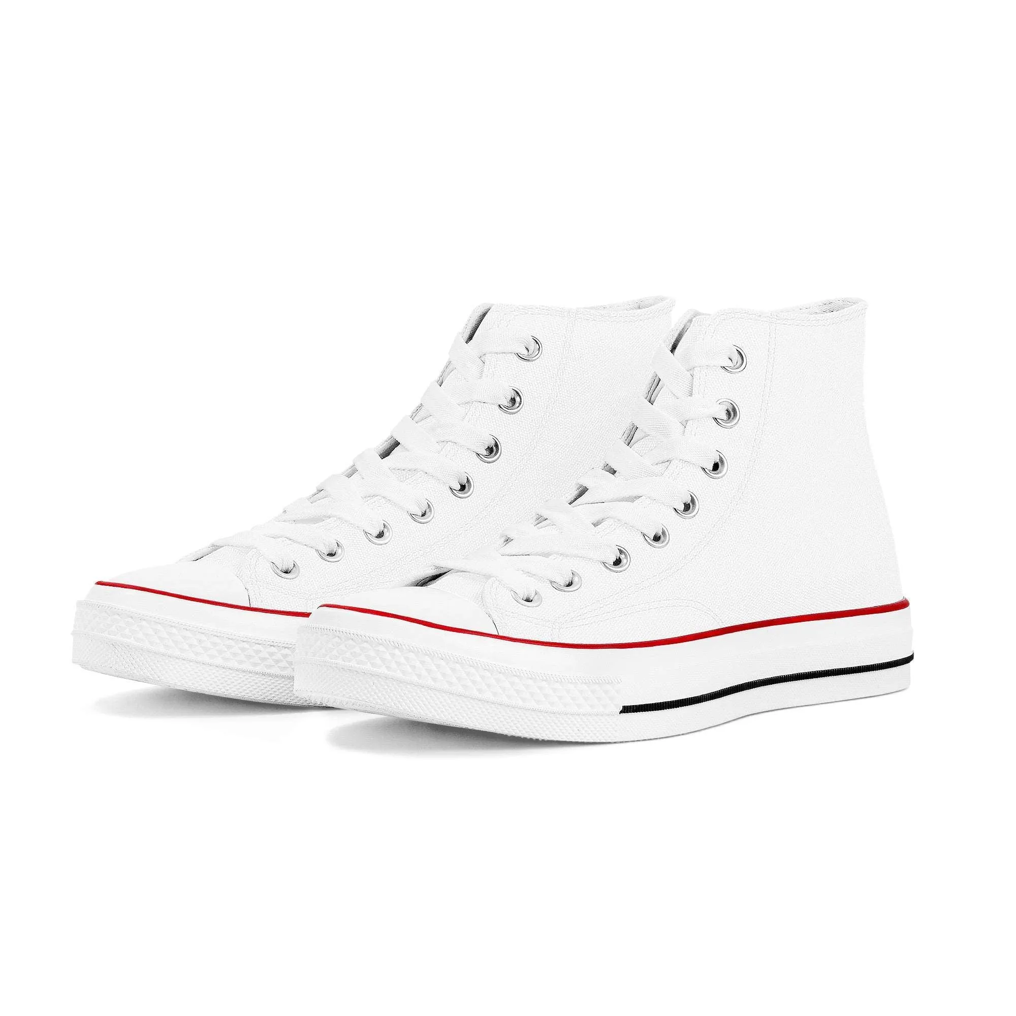 Create Your Own - High Top Canvas Shoes - White