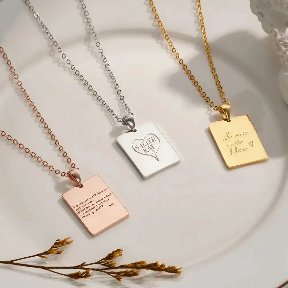 Custom Actual (Your Own) Handwriting Necklace