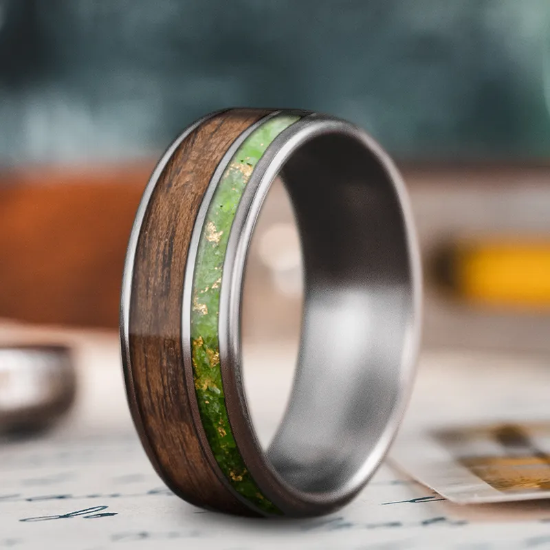 Custom Design - 2-Inlay Offset Ring eXwBaV8R83naALBKRW77Kf4t