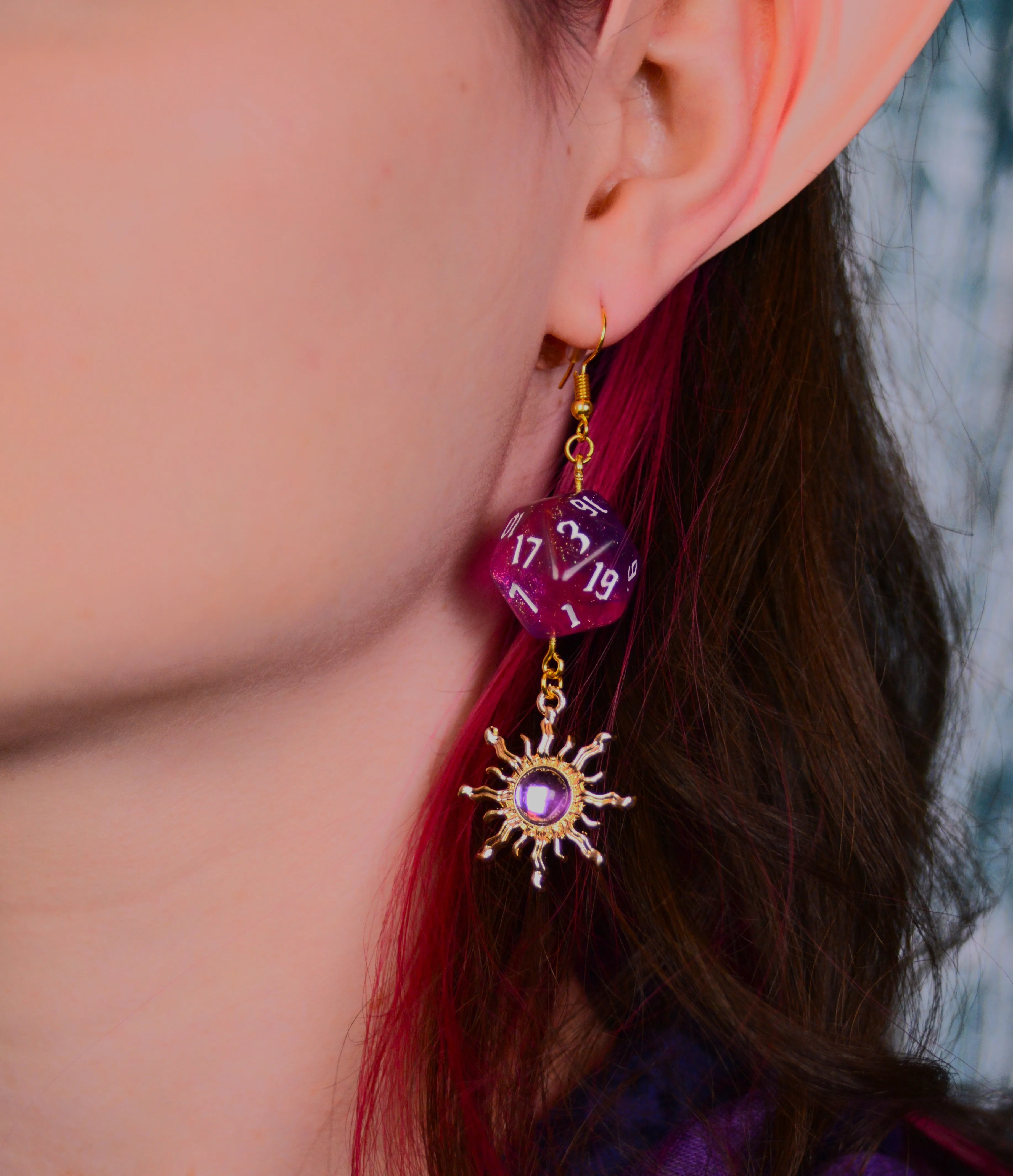 CUSTOM DND EARRINGS- MAGIC   MYSTIC