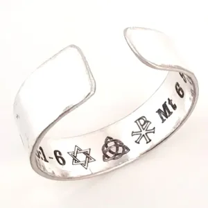 Custom Engraved Band - Spiritual Symbol Ring