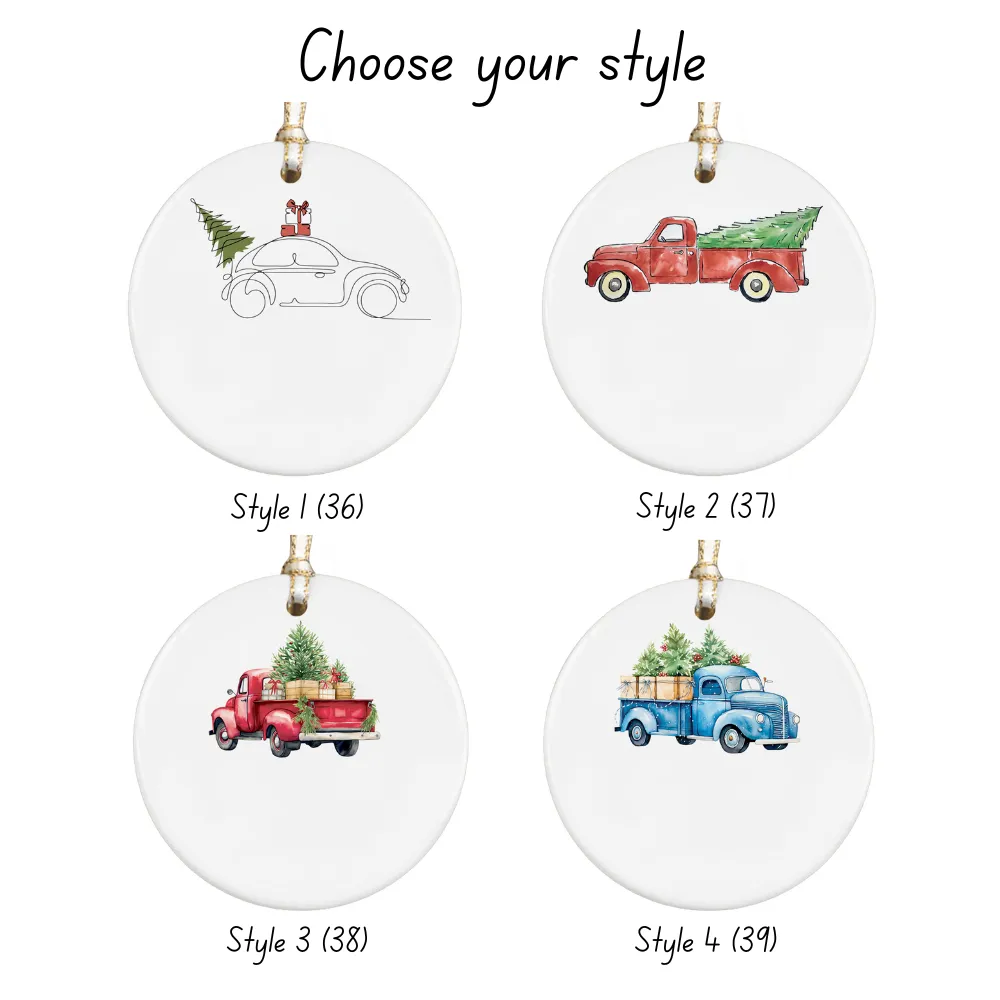 Custom Family Christmas Ornament, Personalised Family Christmas Keepsake CX03