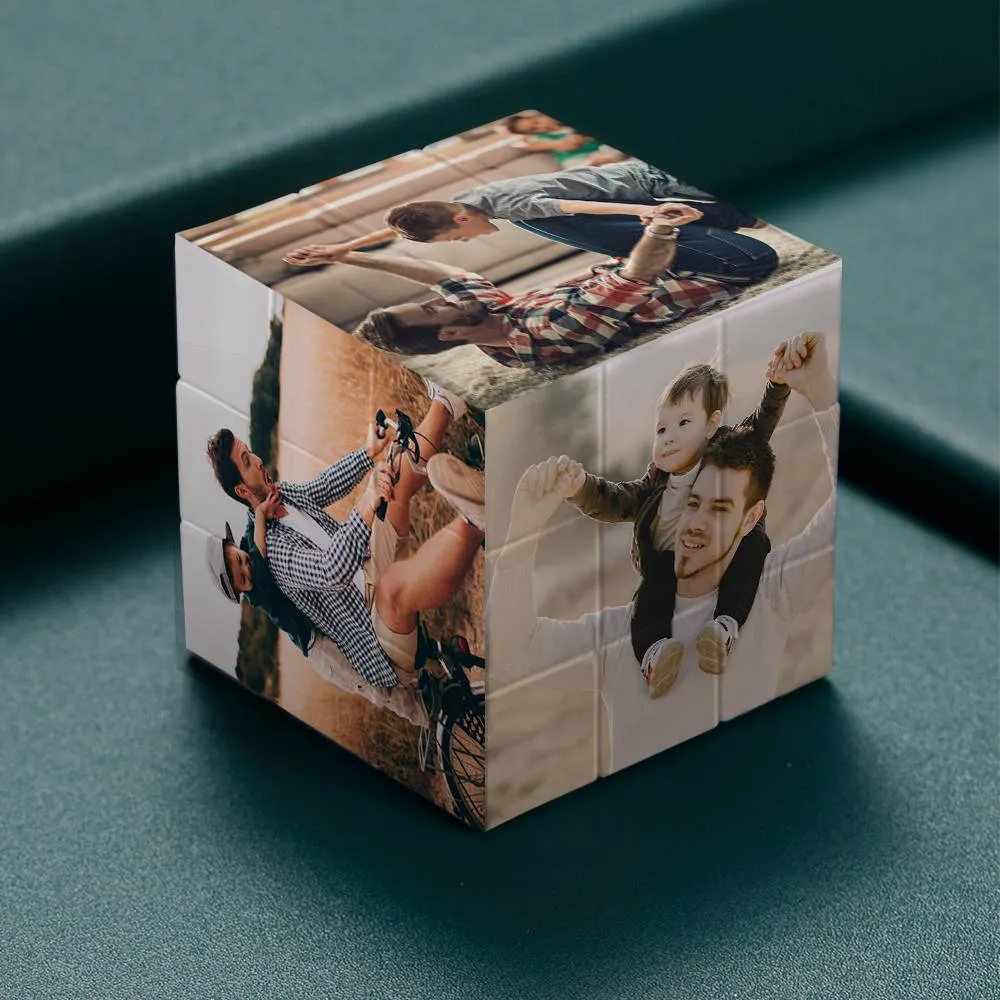 Custom Multi Photo Rubic Cube - For Couple