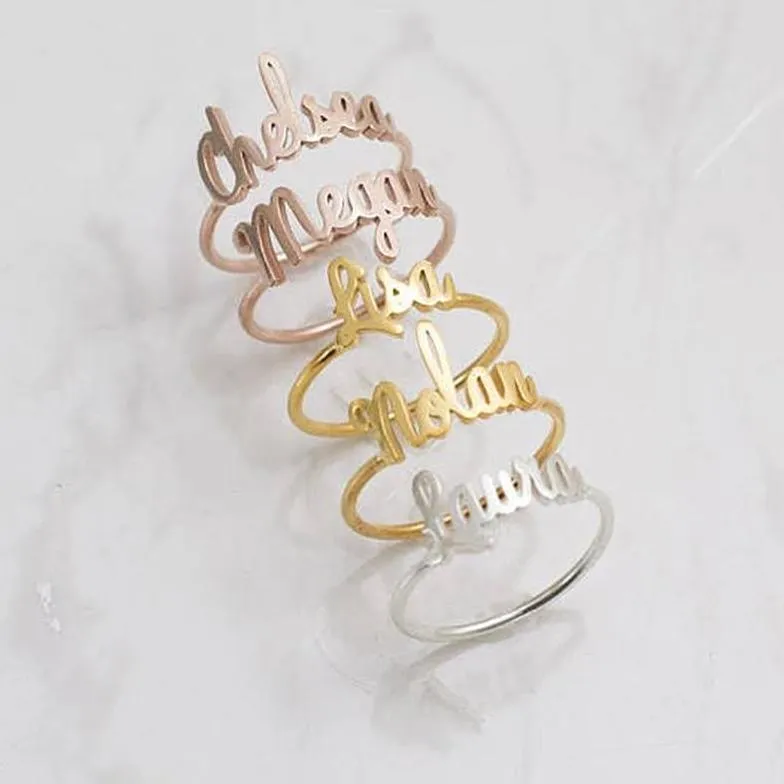 Custom Name Rings-Name Rings For Women-Special Gifts For Women