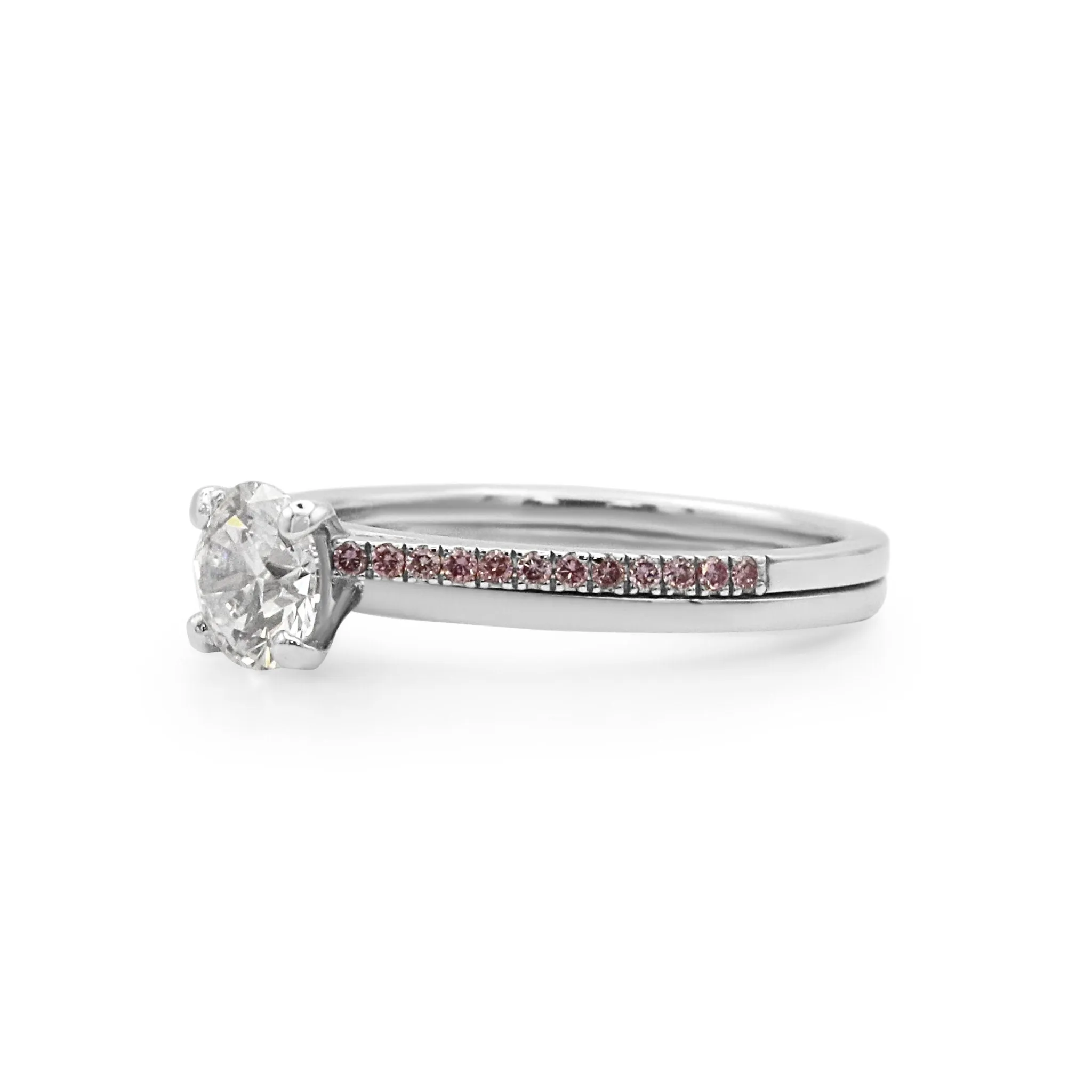 De Beers The Promise Pink Solitaire Diamond Ring - Platinum