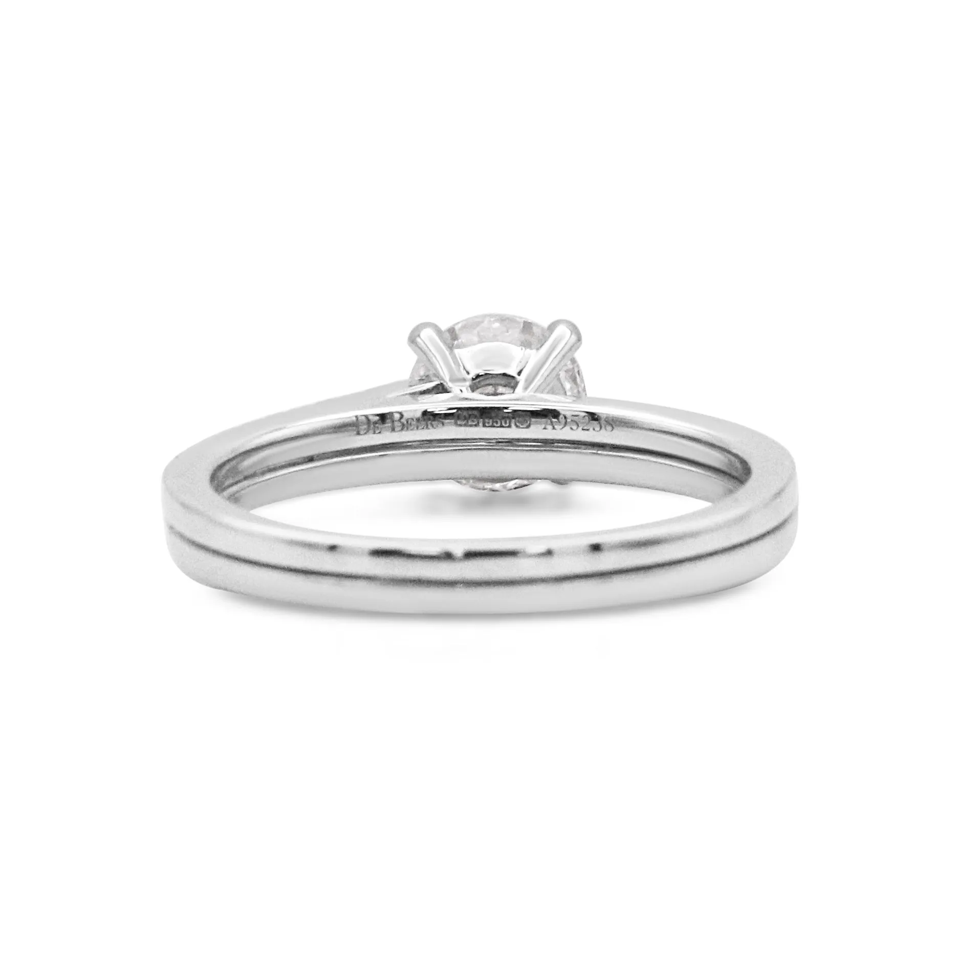 De Beers The Promise Pink Solitaire Diamond Ring - Platinum