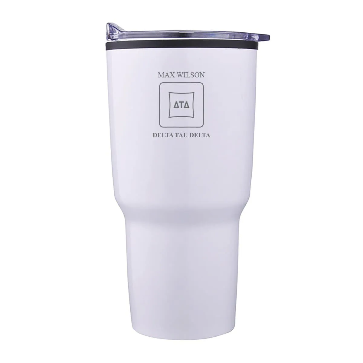 Delt Personalized 30oz White Tumbler