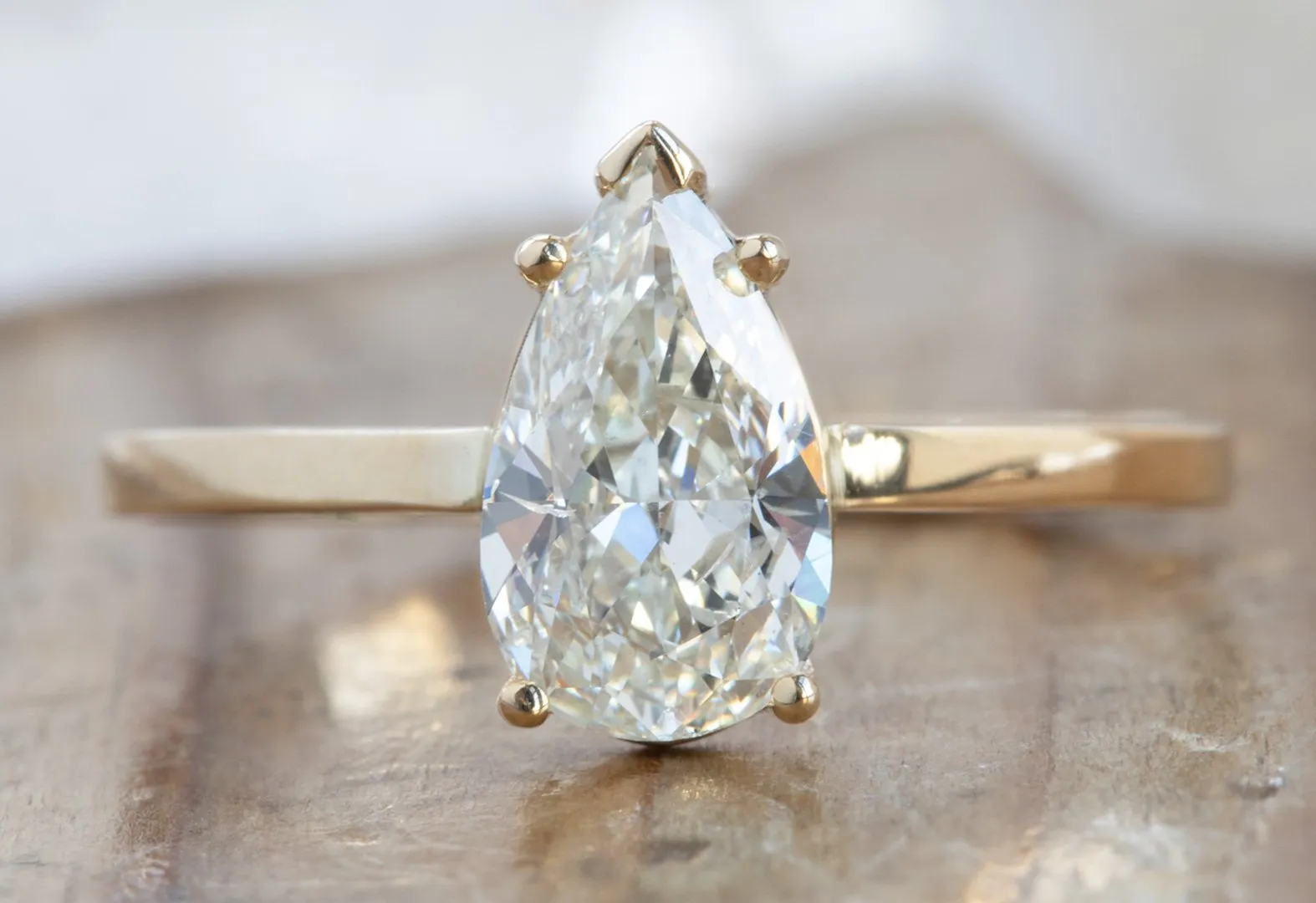 Design Your Own Custom Natural White Diamond Engagement Ring