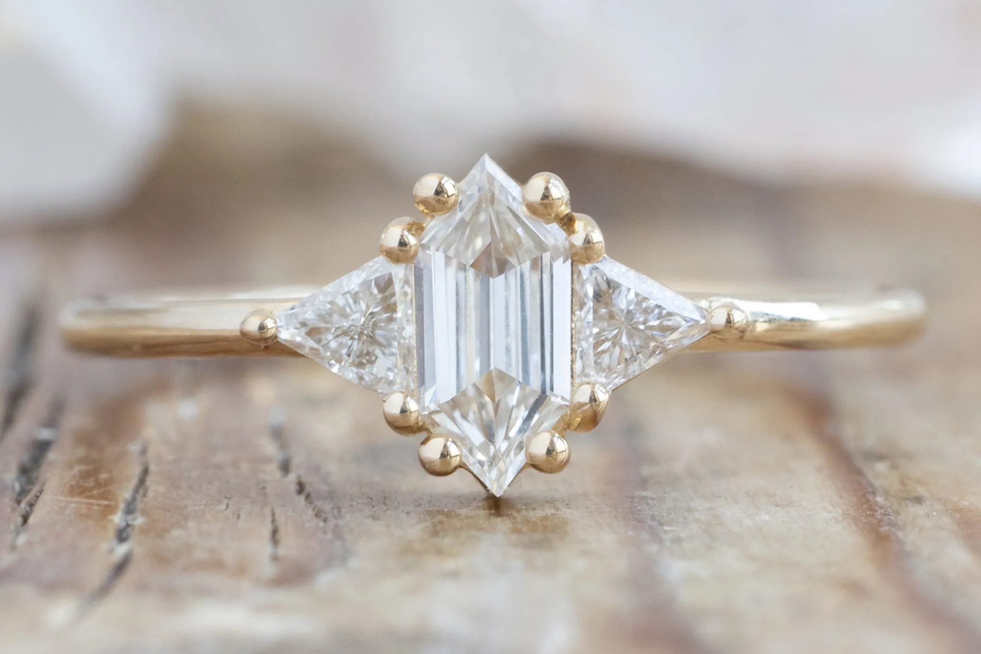 Design Your Own Custom Natural White Diamond Engagement Ring